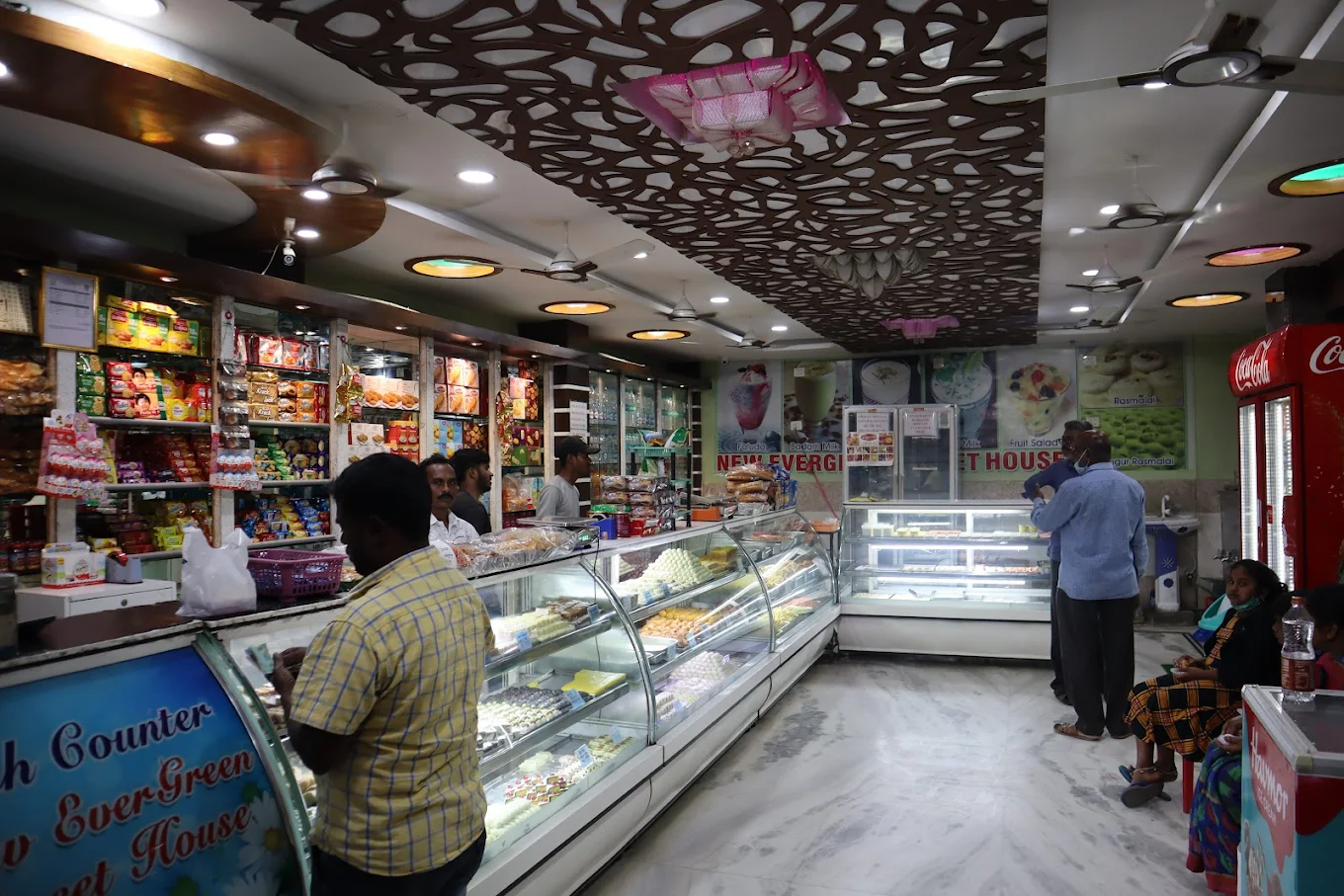 Inside the shop